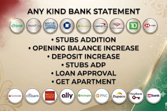 bank statement bank statement editable format as you need
