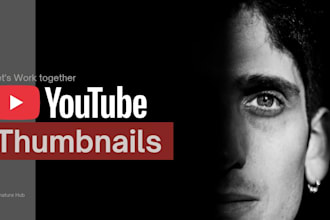 do professional youtube thumbnail buisness card and graphics design