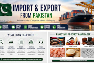 provide import export consulting for businesses in pakistan