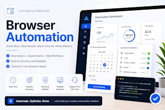 engineer browser automation bots, reservations, appointments, and web automation