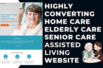 design home care elderly care senior care assisted living website