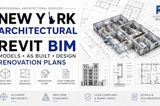 design new york architectural revit bim models as built design renovation plans