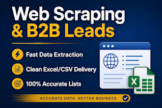 do automated web scraping and b2b lead generation