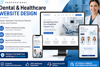 create dental clinic, healthcare, medical website