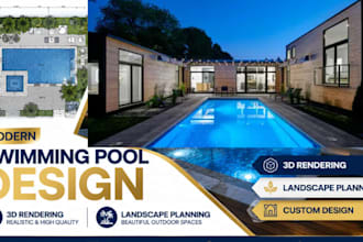 design a modern luxury swimming pool with reealistic