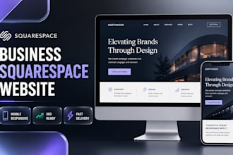 business squarespace website design