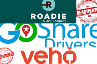 reactivate your deactivated lyft, uber, veho, roadie and goshare driver account