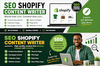 write SEO shopify product descriptions, and website content that converts