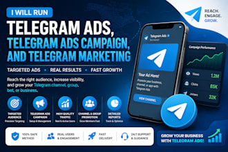 run telegram ads, telegram ads campaign, and telegram marketing