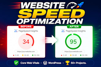 do website speed optimization and fix core web vitals for google