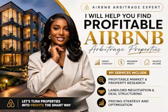 find profitable airbnb arbitrage properties with landlord approval, airbnb leads