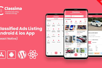 design classified ads app marketplace app
