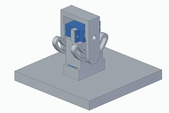create simple a 3d cad modell for 3d printing
