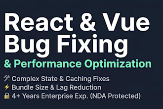 fix react and vue bugs or optimize performance