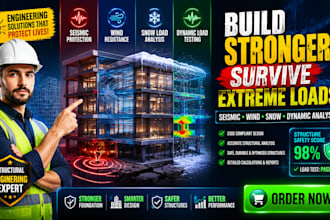 design seismic, wind, snow, and dynamic load resistant structures code complaint