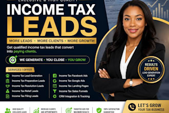 income tax leads bookkeeping accounting logo tax landing page income tax leads