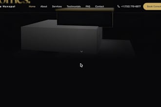 create a modern ai powered 3d website with three js and react
