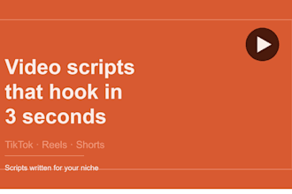 write viral video scripts for tiktok reels and youtube shorts