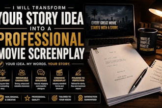 transform your story idea into a professional movie screenplay