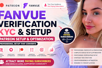 do fanvue verification and patreon