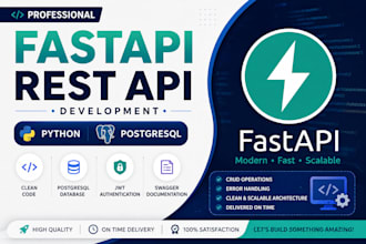 develop fastapi rest API with python and postgresql