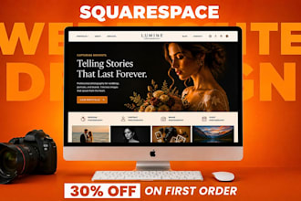 build squarespace photographer website photography portfolio studio website