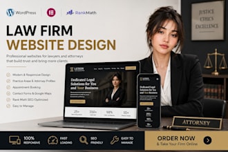 create a professional law firm website for lawyers and attorneys