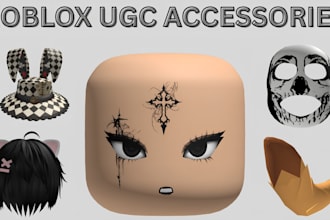 create roblox ugc accessories, dynamic head, roblox bundle and 3d models