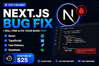 fix your nextjs react typescript bug fast