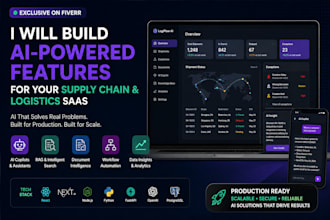 build ai features for your supply chain or logistics saas