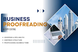 proofread and edit your business documents