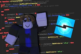 develop roblox game, script full roblox game, build prototype, fix bugs