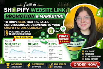 promote your shopify store link with shopify marketing website promotion traffic