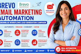 brevo email marketing automation sendinblue workflows lead generation campaign