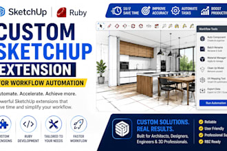 design a custom sketchup extension for workflow automation