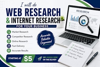 do web research and internet research for your business