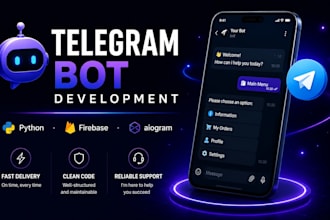 build a custom telegram bot with python and firebase