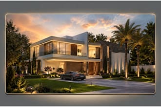 landscape rendering site plan master plan photorealistic hardscape garden render