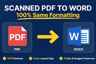 convert scanned pdf to editable word document ocr