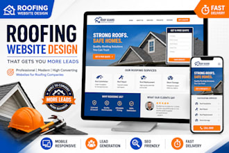 design a roofing company website that generates more leads