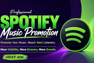 promote spotify music to reach more real listeners and exposure