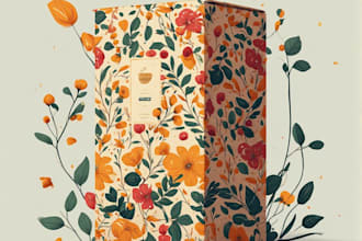 design supplement or hemp product packaging box and label
