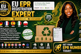 handle epr registration, lucid, weee, battery and amazon compliance in eu