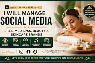 manage social media for spas, med spas, beauty and skincare brands