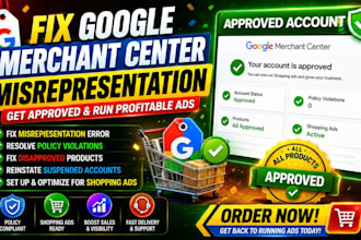 fix google merchant center misrepresentation and suspension