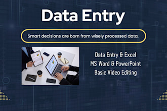 do professional data entry, microsoft office tasks