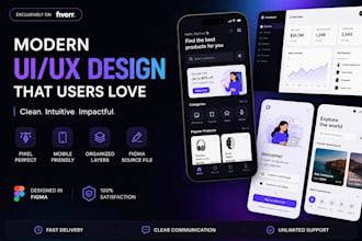 design a modern mobile app screen in figma