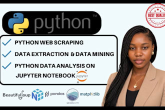 python web scraping, python data extraction, python analysis on jupyter notebook