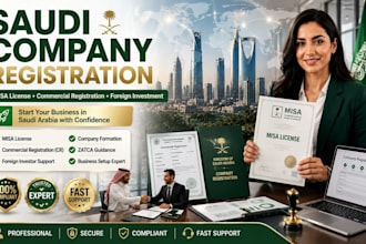 register company in saudi arabia with misa license and commercial registration