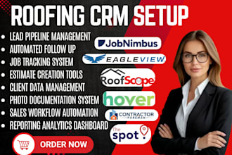 setup roofing crm jobnimbus acculynx companycam roofr jobber salesforce spotio